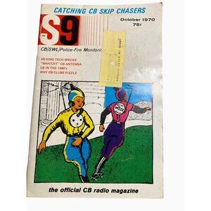 Vintage S9 Cb/Swl Radio Magazine October 1970 Skip Chasers Collectors Edition
